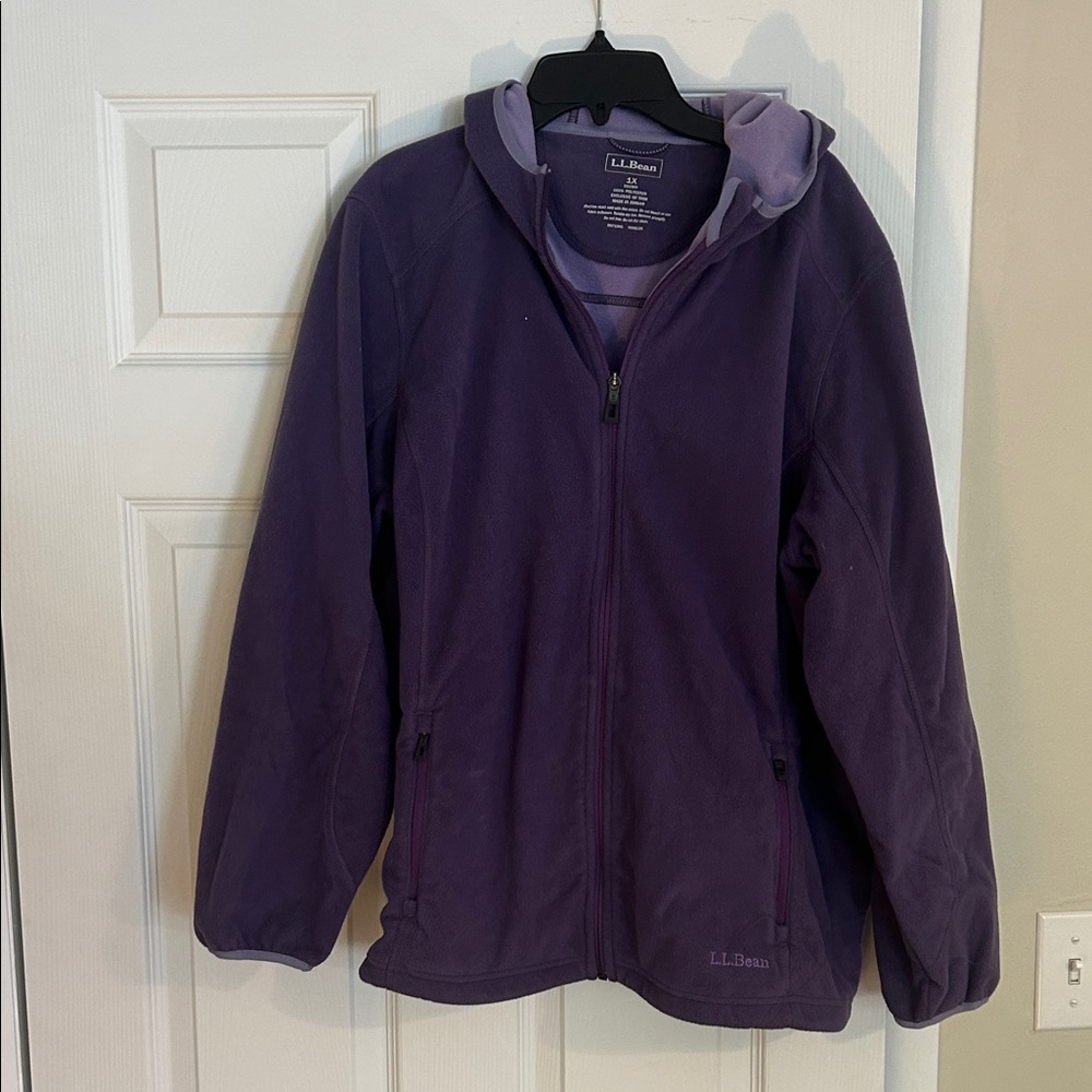 L.L. Bean Deep Purple Fleece Jacket